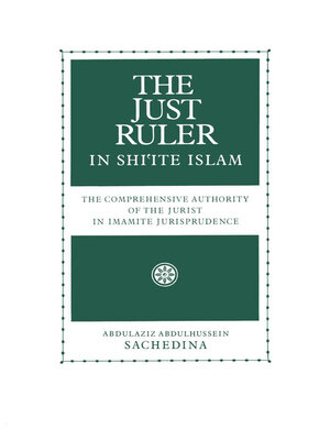 cover image of The Just Ruler in Shi'ite Islam